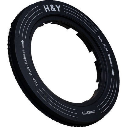 H&Y Filters REVORING 46-62mm(Black) Variable Adapter for 67mm Filters RS-62