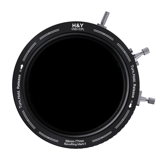 H&Y Filters Revoring Variable ND3-ND1000 + CPL Mark II Filter (58mm-77mm)